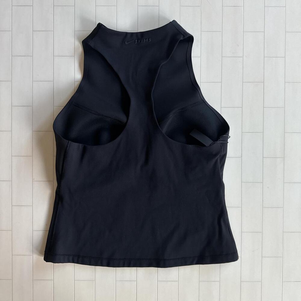 NWT SKIMS Matte Mock Neck Racer Back - obsidian M* - Picture 2 of 3